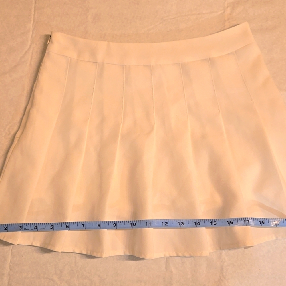 White Pleated Sport Skirt - Picture 7 of 9